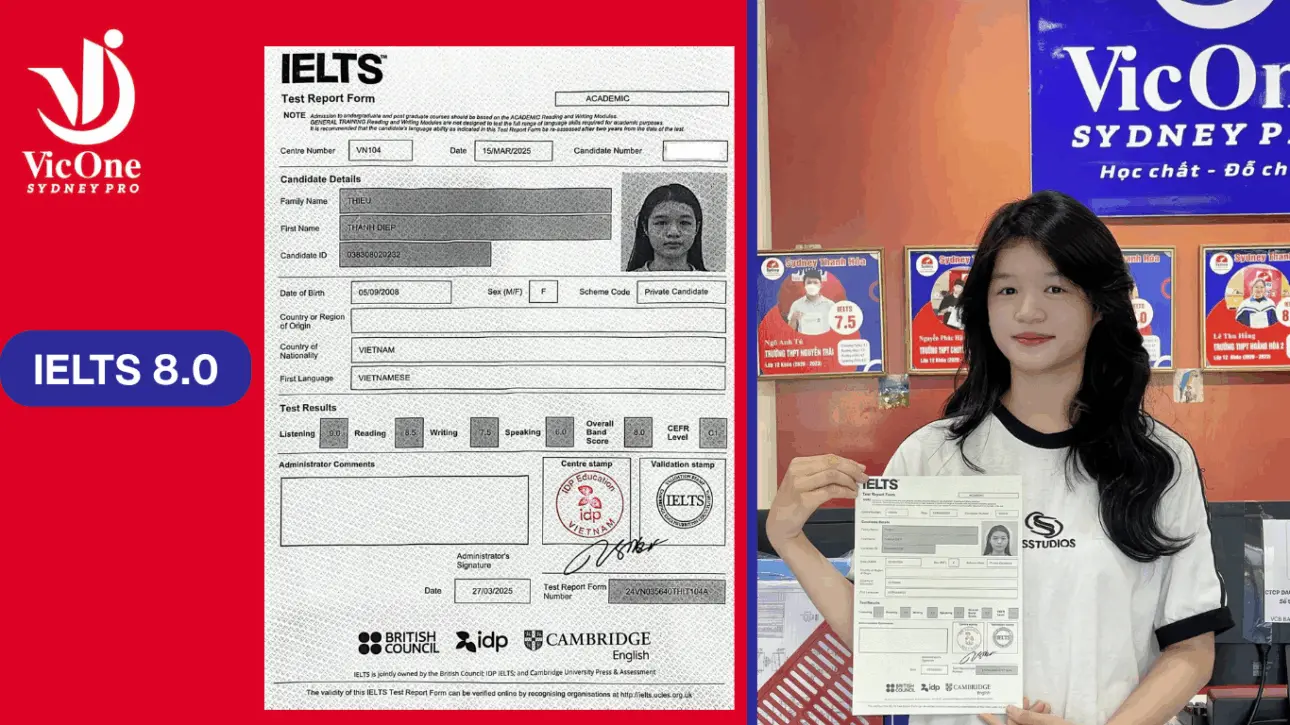 Chúc Mừng Các Bạn Học Viên Tại VicOne Đã Đạt Kết Quả 2 2