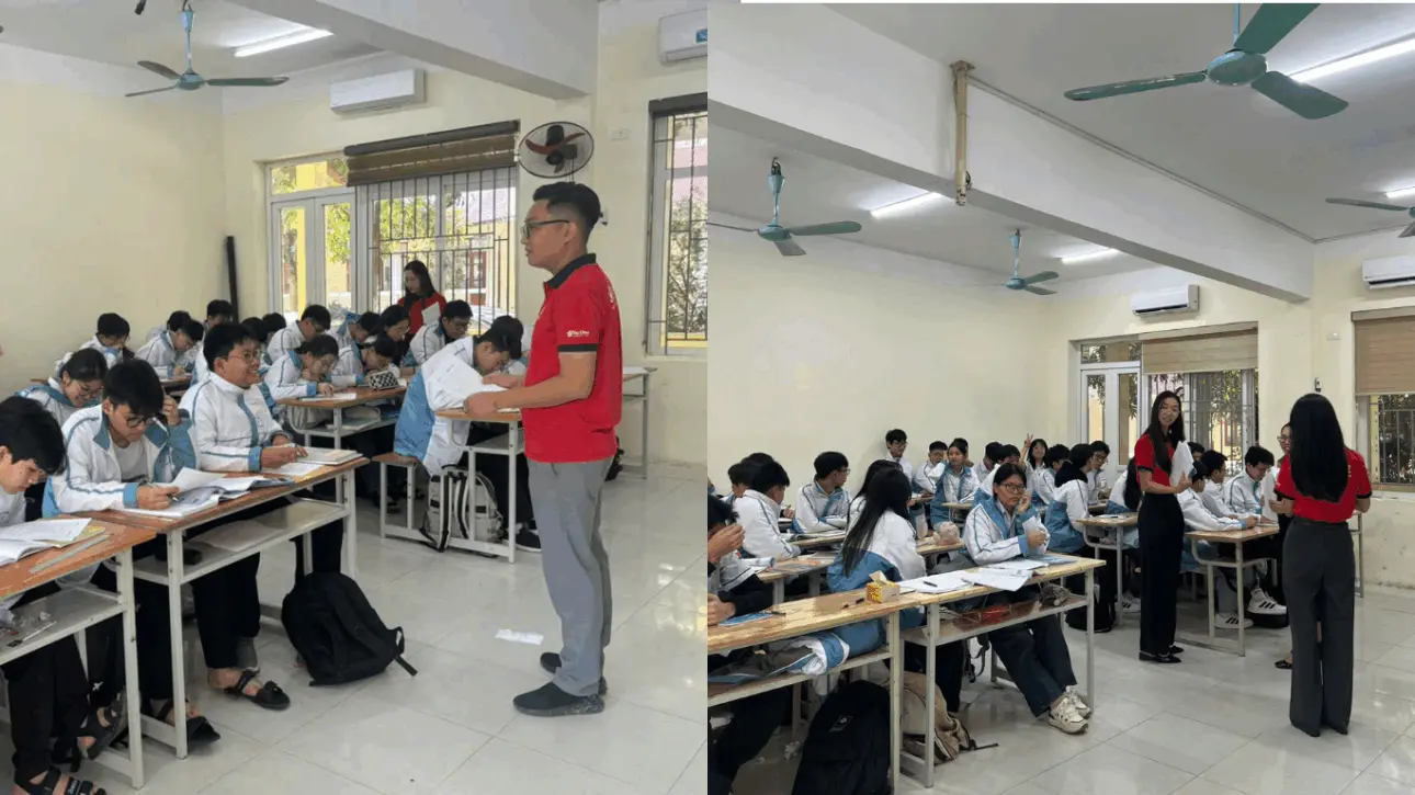 Cùng Team IELTS VicOne hiện diện tại Trường THPT Chuyên Lam Sơn 7 2 3