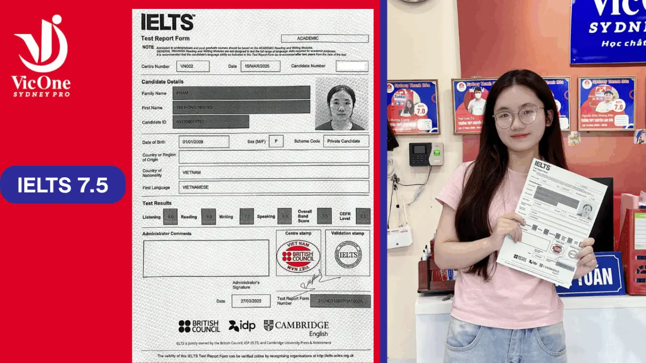 Chúc Mừng Các Bạn Học Viên Tại VicOne Đã Đạt Kết Quả 3 3