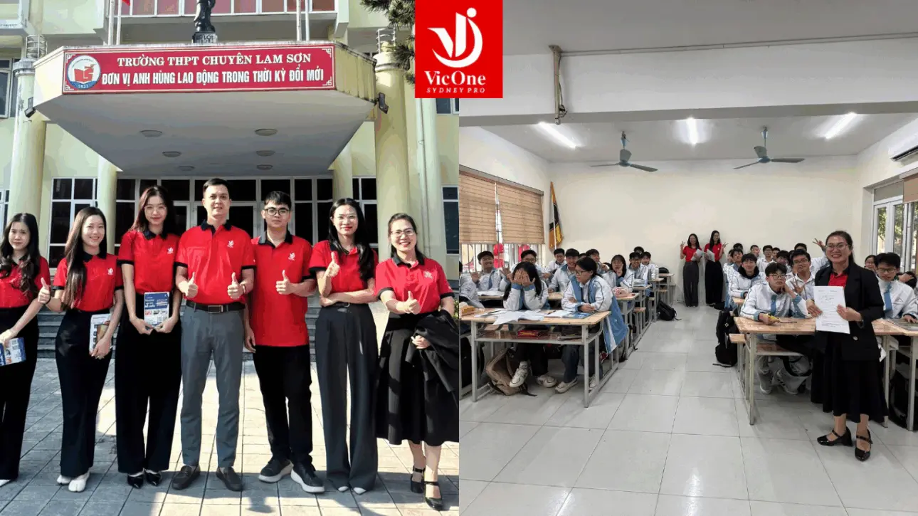 Cùng Team IELTS VicOne hiện diện tại Trường THPT Chuyên Lam Sơn 1 3