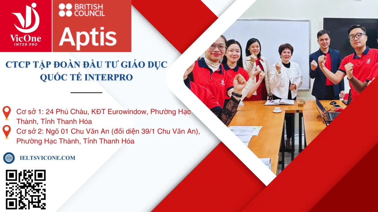 Giới thiệu chứng chỉ Aptis tại VicOne 1 Aptis VicOne