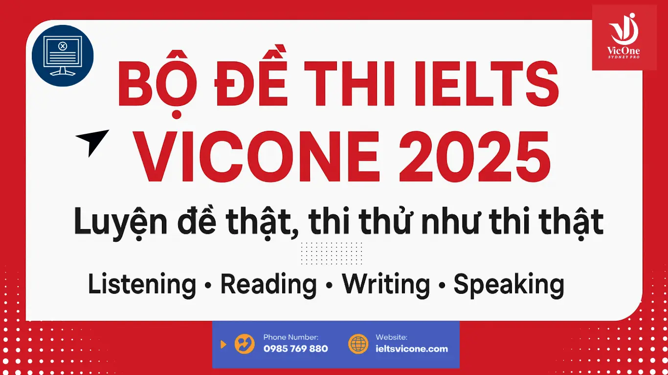 Bộ Đề Thi IELTS VicOne
